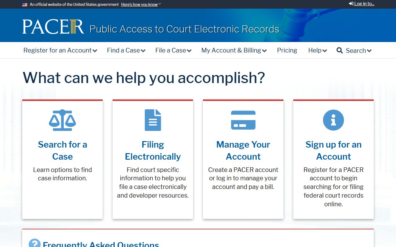 Cumberland County Circuit Court Clerk records PACER federal portal