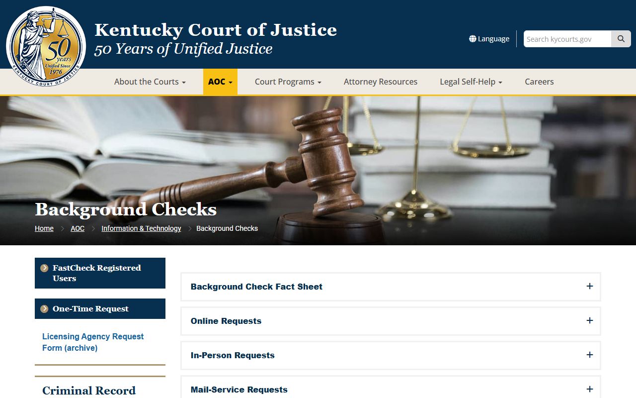 Cumberland County court records AOC background checks